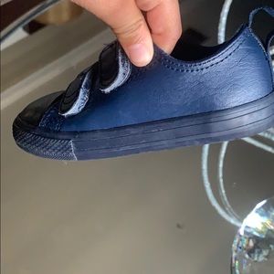Blue kids converses